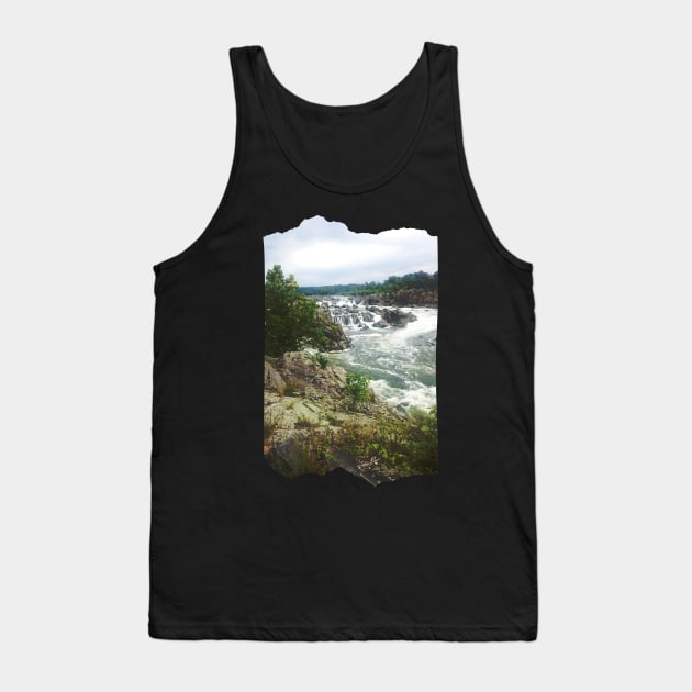 Beautiful photography of waterfall and blue sky landscape USA nature lovers Tank Top by BoogieCreates